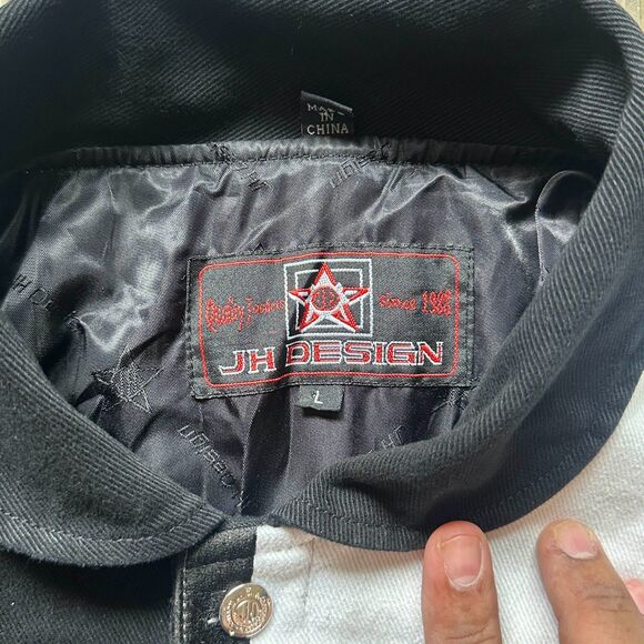 Vintage Jeff Hamilton Design Scarface Canvas Racing Jacket Size Large - Picture 8 of 11